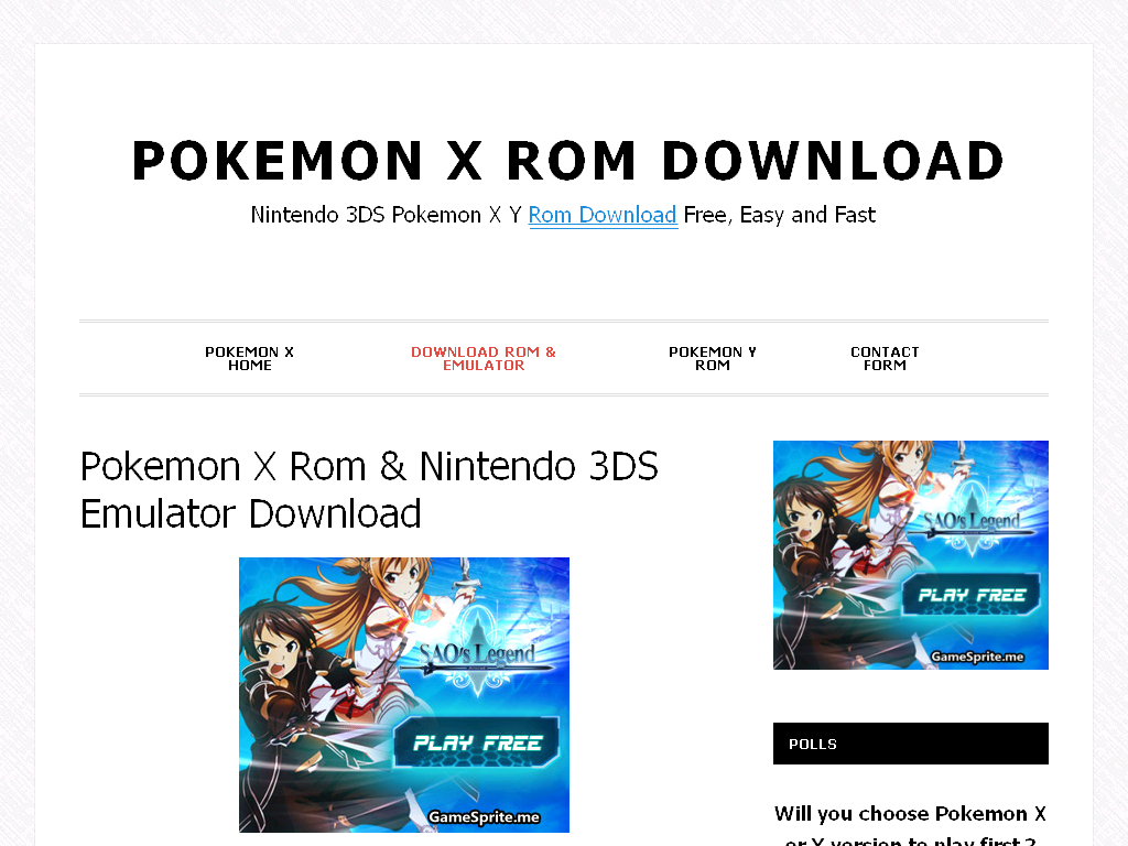 pokemon x 3ds download free